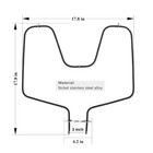 Self Clean Range Oven Bake Unit Lower Heating Element Wb44k10005 For Ge