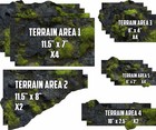 Terrain Area Footprints - Mossfell - Compatible W  Warhammer 40k 11th Ed
