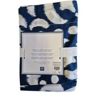 New Pottery Barn Dorm Ikat Medallion Euro Sham Pillow Case Blue White Cotton