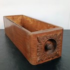Vintage Singer Treadle Sewing Machine Side Drawer Ornate Carved Wooden Knob