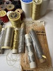 Vintage Sewing Thread Lot 106 Spools   Bobbins Total Assorted Colors And Sizes