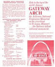 1970 s Gateway Arch St  Louis  Mo  Vintage Pamphlet - E5j