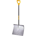 New Durable Snow Shovel Aluminum Blade 38 3 In  Steel Handle Poly D-grip Snowfal