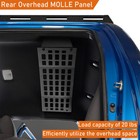 Steel Overhead Molle Storage Panel Fit Toyota Tacoma 2016-2023 Double Cab 4-door