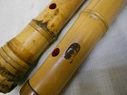 Shakuhachi Japanese Bamboo Flute Copper Roll Used 55 5cm Authentic