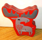 Reindeer Shaped Biscuit cookie candy Storage Tin-ikea
