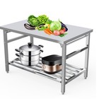 Nsf Stainless Steel Commercial Prep Table 48x30 Folding Work Table W  Undershelf