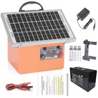 20 Miles Solar Electric Fence Charger 0 5 Joule Electric Fence Kit With Battery