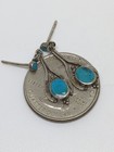 Vintage Sterling Silver 925 Southwestern Turquoise Earrings