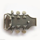 Original Black Guitar Head Metal Belt Buckle