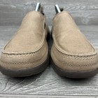 Crocs Walu Canvas Shoes Men s Size 9 Slip On Khaki Comfort Sneakers  11270 