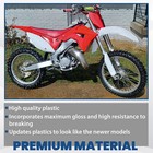 Restyle Plastic Kit Bodywork Fairing For 2002-2007 Honda Cr125r Cr250r-red white
