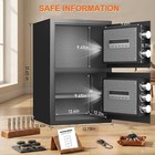 5 5 Cuft Extra Safe Box  Home Safe With Double Door  Deposit Slot   Mute Mode