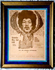 Jimi Hendrix Beyond Scarce 1970 Original 1st Printing Wisconsin Aor Poster