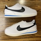Dn1791-100 Women   s Nike Cortez  white Black Light Photo Blue  Leather Shoes Size