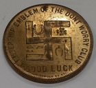 Vintage Worcester Salt Good Luck 32mm Bronze Token 
