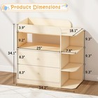 Baby Changing Table Dresser  Nursery Storage Cabinet  Diaper Changing Station