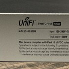 Ubiquiti Unifi 48 Port Ethernet Switch  Us-48-500w  Pre-owned  Tested