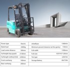 New 2025 2 Ton Rated Capacity Electric Forklift Lifter Lift Truck Two-stage Mast