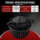 Vetmor Hvac Heater Blower Motor W fan Fits For Chevrolet Trax 13-22 Sonic 12-20