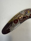 Vintage Boomerang Aboriginal Australian Hand Painted Yarramunua Dreaming Shelter