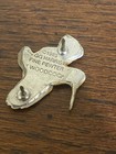 1989 Gg Harris Woodcock Bird Fine Pewter Lapel Pin Painted Rare G g 