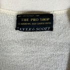 Vintage Lyle Scott Pro Shop St Andrews Old Course Cream Wool Cardigan Women L