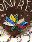 Antique Native American Beaded Pin Cushion Iroquois Mohawk Heart    montreal   