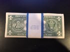 1981 One Dollar   1  Bill Uncirculated Consecutive Sequential Bep Wrap - 1 Note