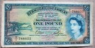 Set Of 3- 1957 Bermuda Currency  5   10 Shillings Note And 1 Pound Note  Used 