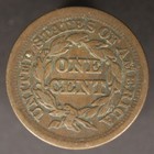 1852 Philadelphia Mint Copper Braided Hair Large Cent  - Better Condition