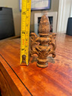 Antique   Vintage Ornate Metal Cast Iron Lamp Finial Lighting Parts Hardware See