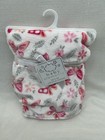 Baby Elements Butterfly Floral Blanket Security Lovey Girls Fleece Plush Flower