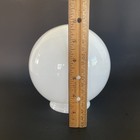 Preowned New Old Stock 6    White Opal Round Glass Ball Globe Lamp Shade