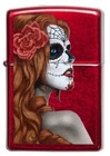 Zippo Day Of The Dead Girl Translucent Windproof Pocket Lighter  28830