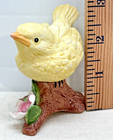 Yellow Bird Figurine Vtg Homco  8885 Porcelain Hand Painted Chick Figure Mcm