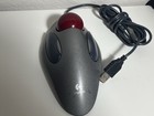 Logitech Trackman Usb Red Marble Trackball Mouse T-bc21