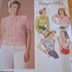 Simplicity Women   s Top Sewing Pattern Vintage 1940s Contemporary Reproduction