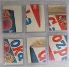 Vintage 1970 s Topps Wacky Packs  Lot Of 6 Cards   Stickers 1c