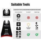 Veater 3x Oscillating Multi Tool Saw Blades Set Bi-metal Blade For Metal