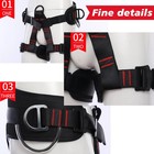 Rock Climbing Harness Strap Falling Protection Heavy Duty 25kn Harness Outdoor