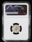 Caracalla Ar Denarius Roman Empire Silver Aesculapius Coin 198-217 Ad Ngc Ch Vf