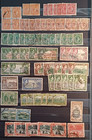 Jamaica Stamps Vf Used Kgv Kgvi Qeii Qv  one Shilling Qv Mlh  Old Lot 4 Pages