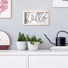 Indoor Black Metal Wire Hello Sunshine Farmhouse Tabletop Sign