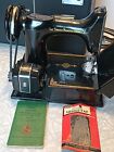 Vintage Singer Portable Electric Sewing Machine 221-1  Wcase 1952 Excellent Cond