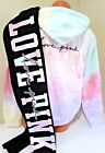 Lot Victoria Secret Pink Freya Tie Dye Logo Rainbow Hoodie Legging Pant L Xl Set