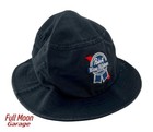 New Pabst Blue Ribbon Beer Pbr Classic Mens Vintage Twill Bucket Cap Hat