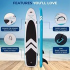 Inflatable All-around Stand Up Paddleboard 12 2  Set With Paddle  Seat  Pump