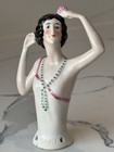 Beauty Antique Porcelain Pin Cushion Half Doll 4   Rare Vintage Collectible Gift