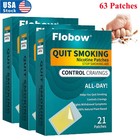 63 Patches Nicotine Patches Stop Smoking Aid Steps 1 To Quit Smoking Patch 21mg